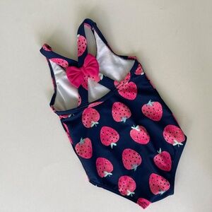 Carters Baby Girls One Piece Swim Suit  Strawberry Print 12 mo.